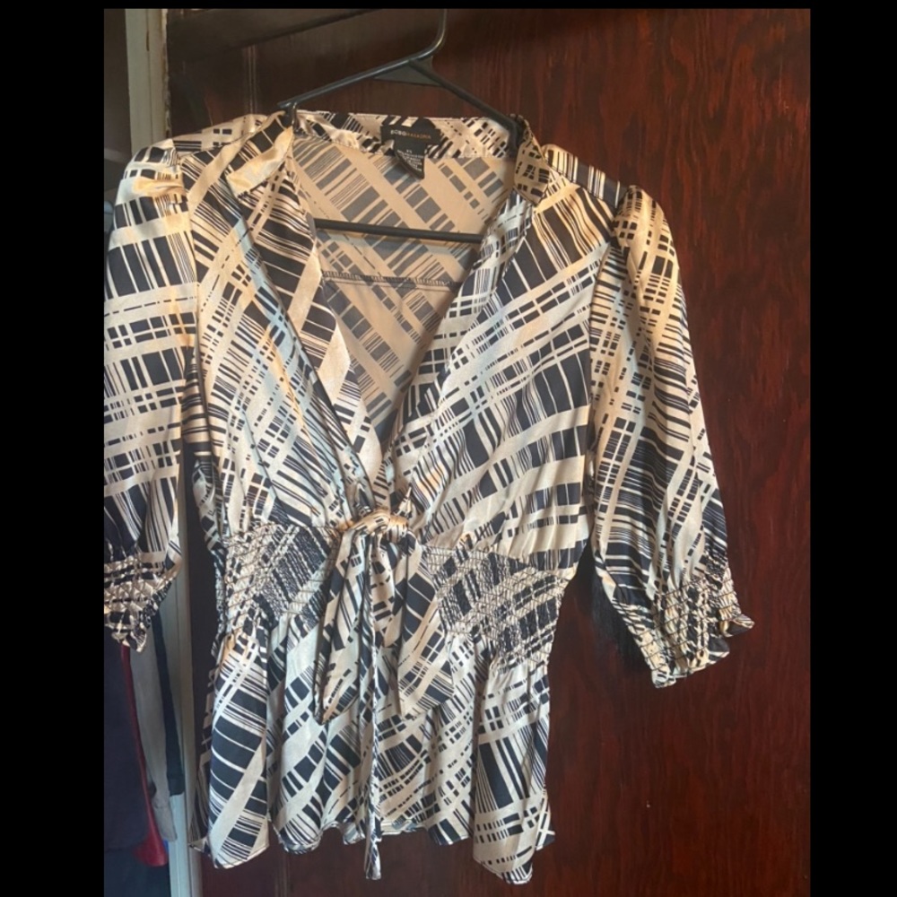Black and Gold BCBG Blouse